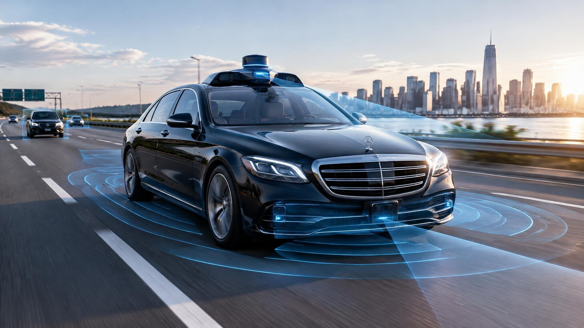 self driving luxury car