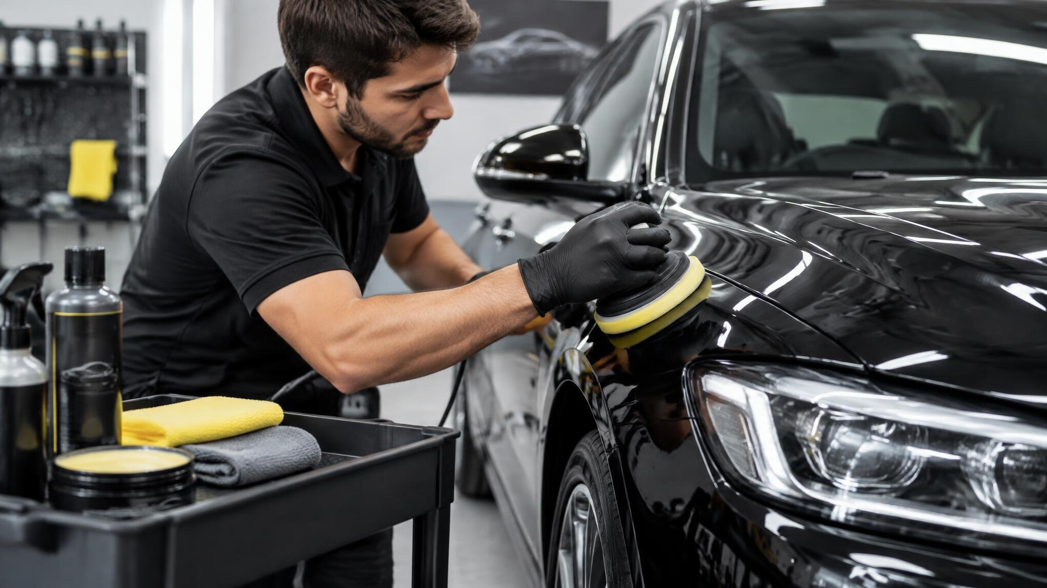 polishing car paint
