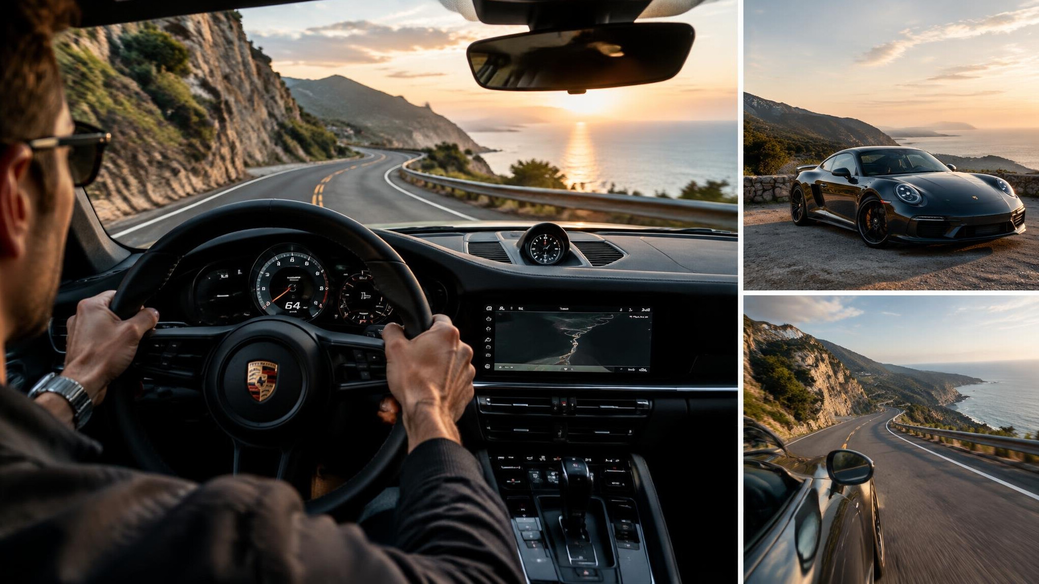 luxury car interior dashboard