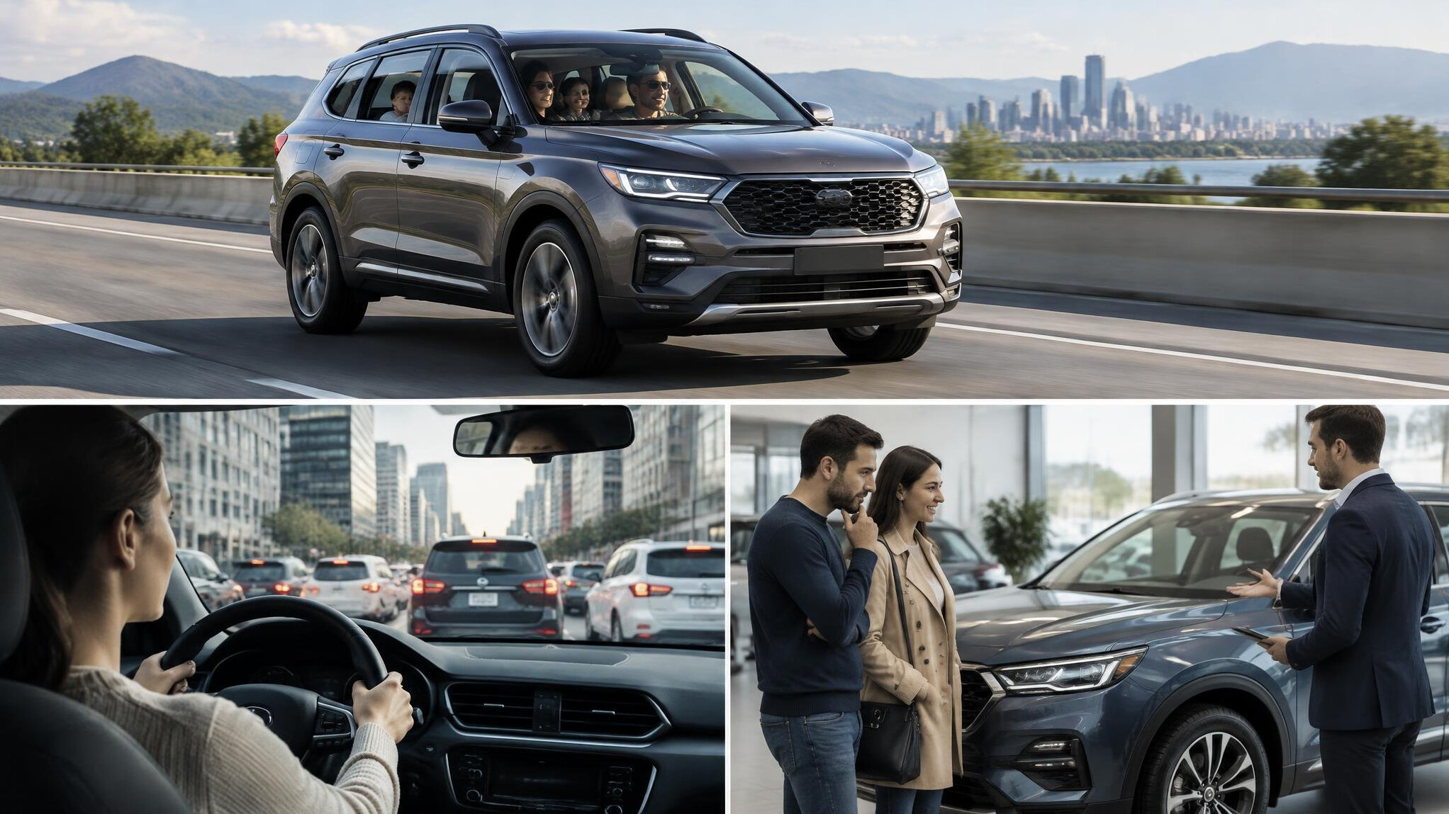 family suv on highway