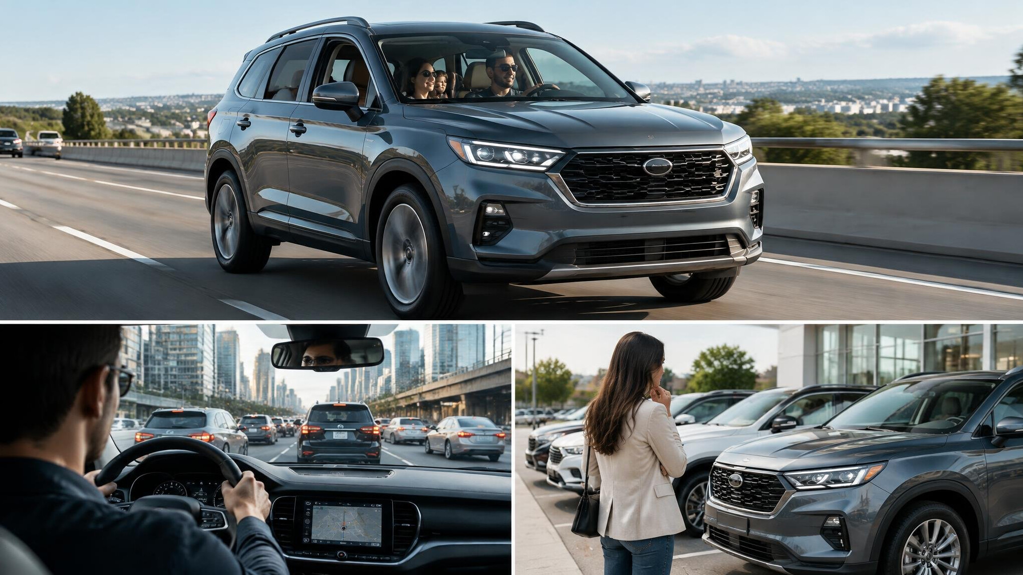 family suv on highway